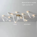 Italy Designer Belt Led Pendant Lights Dimmable Marble Luxury Chandelier by Ljojo for Home Decor Lighting
