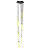 Ljojo LED Staircase Chandelier: Long Elegant Lighting for Home, Hotel, Hall & More