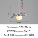 Ljojo LED Pendant Lights for Study Room, Bedroom, Bar, Living Room - Modern Indoor Chandelier
