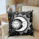 Ljojo Mandala Sun Moon Pillowcase: Bohemian Sofa Cushion Cover