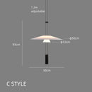 Ljojo Modern Circular Ceiling Chandelier for Living Room - Designer Minimalist Fixture