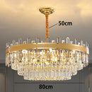 Ljojo Luxury Crystal Chandelier Pendant Light for Living Room and Bedroom