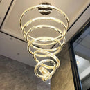 Ljojo Luxury Crystal Chandelier | Modern Stair Pendant Lamp for Home Decoration & Indoor Lighting