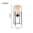 Ljojo Luxury Glass Floor Lamp LED Bedside Table Light Modern Nordic Minimalist Style