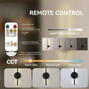 Ljojo 50CM Rechargeable LED Wall Lamp with Removable Sconces for Bedroom and Living Room