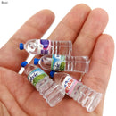 Ljojo Mini Mineral Water Bottle Resin Model Doll House Miniature Kids Gift