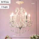 Ljojo Pink Lantern Luxury LED Pendant Light Chandelier for Living Room Home Decoration
