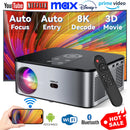 Ljojo™ 26000 Lumens 8K 3D Android 4K Projector Full HD 1080P Home Theater Auto Focus