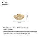 Ljojo Spanish Cap Design LED Pendant Light Fixture for Living Room Luxury Home Decor
