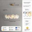 Ljojo Luxury Glass Crystal Chandelier for Living Room, Bedroom, and Study