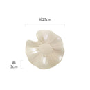 Ljojo Lotus Leaf Ceramic Salad Plate Creative Tableware