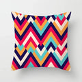 Geometric Nordic Cushion Cover in Yellow Red Blue for Sofa by Ljojo