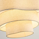 Nordic Wabi-Sabi Fabric Led Pendant Light Chandelier by Ljojo