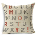 Ljojo Mandala Graffiti Cushion Cover 45x45cm Linen Pillow Case for Sofa Bed Decor