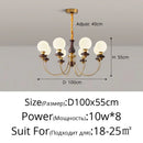 Modern Glass Ball LED Chandelier | Living Dining Room Kitchen Pendant Lights by Ljojo