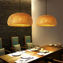 Natural Rattan Wicker Pendant Lamp, Hand-Woven Chandelier by Ljojo