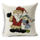 Christmas Santa Claus Pillowcase: Ljojo Linen Decoration for Car Sofa 45cm * 45cm