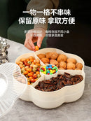 Ljojo Melon Seeds and Nuts Tray for Living Room Snacks and Dim Sum Organizing