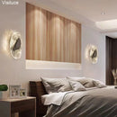 Ljojo Luxury Crystal LED Wall Lamp for Hotel Living Room and Bedroom