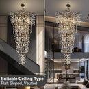Ljojo Light Luxury Crystal Chandelier LED - French Decorative Lighting Fixtures