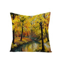 Ljojo Maple Leaf Sunflower Pillowcase for Living Room Bedroom Decor, 45*45cm