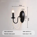 French Black Candle Chandelier For Living Room E14 Crystal Pendant Lights: Ljojo Romantic LED Hanging Lamp