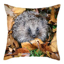 Hedgehog Print Pillow Cover for Home Sofa Decor 45X45cm - Ljojo