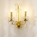 French Crystal Pearl Wall Lamp | Elegant Retro Candle Light for Bedroom and Living Room by Ljojo
