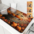 Ljojo Maple Leaf Absorbent Draining Mat - Quick Dry Kitchen & Bathroom Drain Pad
