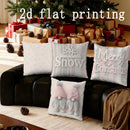 Ljojo Merry Christmas Snow Gnome Pillow Cover for Sofa Bedroom Car