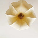 Ljojo Wabi Sabi Pleated Fabric E27 Pendant Lights Medieval Retro Bedroom Chandelier