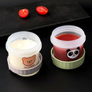 Ljojo 100ml Leak-proof Sauce Cup with Lid - Portable Reusable Salad Dressing Container