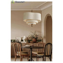 Nordic LED Pendant Light Three Layers Heart Shape Chandelier Ljojo Elegant Minimalist Living Room Decor