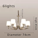 LED Ceiling Pendant Lamps Glass Chandeliers for Living Dining Room by Ljojo