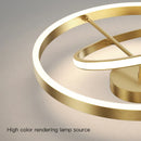 Ljojo Minimalist LED Ceiling Lamp for Bedroom & Living Room in Black, White, or Gold