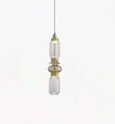 Amber Glass Chandelier Adjustable Elegant Lighting for Living Room by Ljojo