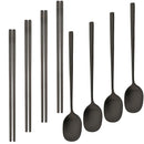 Ljojo Matte Stainless Steel Western Tableware Set - 8pcs