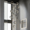 Chic Ljojo Chandelier Stair Light for Modern Living Spaces