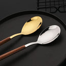 Ljojo 16-Piece Luxury Stainless Steel Tableware Set, Knife Fork Spoon Chopsticks