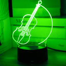3D Violin Night Light for Bedroom Study Studio Decoration | Perfect Gift from Ljojo