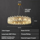 Ljojo Luxury Crystal LED Chandelier for Elegant Interiors