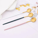 Ljojo Matte Stainless Steel Long Handled Stir Spoon Set
