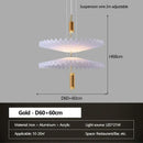 Minimalist Chandelier Light Pleated Restaurant Pendant Lamp - Ljojo