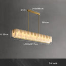 Ljojo Marble Crystal Chandelier Brass Light Fixture Elegant Alabaster Lamp Dining Room Decor