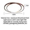 Modern Minimalist Wooden LED Ceiling Chandelier Light for Home Decoration by Ljojo