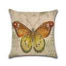 Butterfly Pattern Pillow Case Animal Decorative Linen Cushion Cover for Ljojo Home Decoration