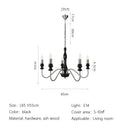 American Retro Candle Lamp French Living Room Chandelier Ljojo Lighting Fixtures