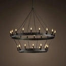 Ljojo Industrial Style Retro Chandeliers Iron Light for Bar Dining Living Room Fixtures
