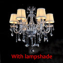 Ljojo Luxury Crystal Chandelier 6 Head Candlelight Pendant Lamp