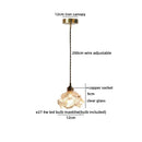 Ljojo Luxury Ceramic LED Pendant Lamp in Antique Brass Iron Finish